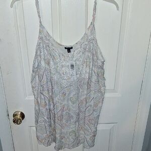 Torrid Multicolor Paisley Lace Camisole